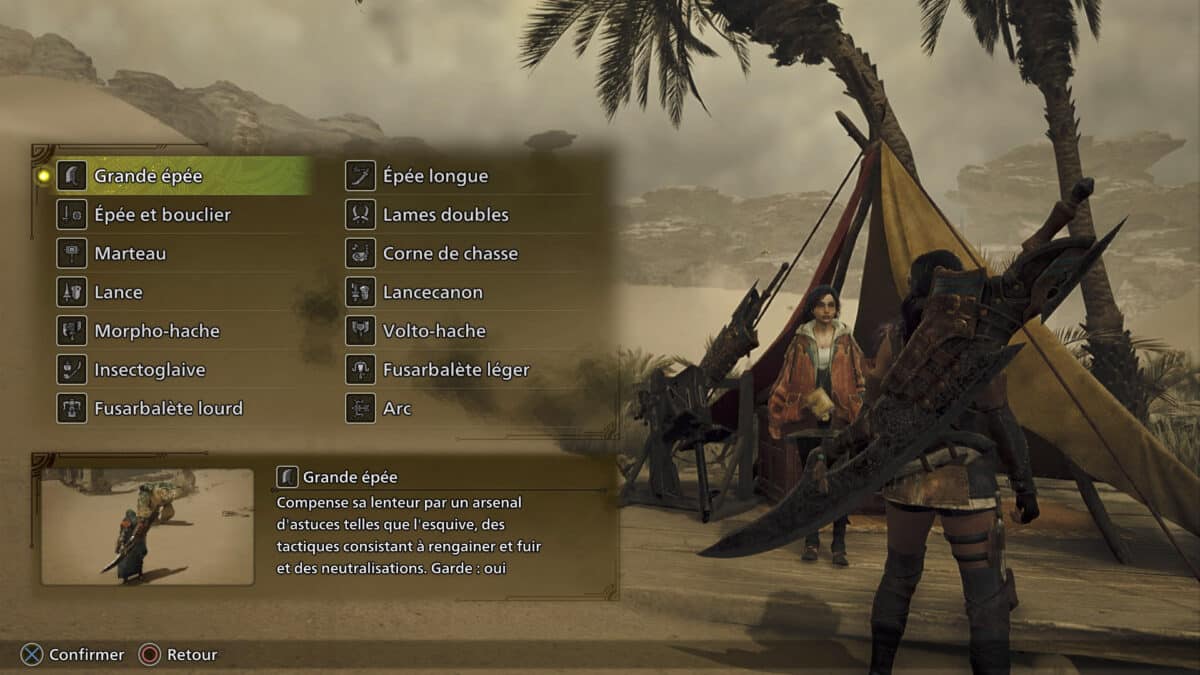 test-monster-hunter-wilds-avis-liste-armes