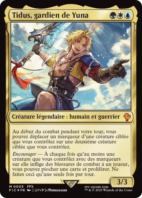 Tidus, gardien de Yuna